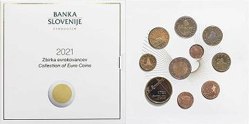 Coffret série monnaies euro Slovénie 2021 BU