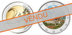 Commémorative 2 euros Slovénie 2021 UNC en couleur type B - 200 ans du Musée Slovène