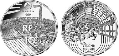 Commémorative 10 euros Argent Le Grand Palais France 2021 BE - Monnaie de Paris