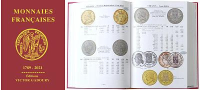 Gadoury Monnaies Française depuis 1789 - 25ème édition 2021
