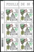 Bord de Feuille de 6 timbres 80 Ans Ordre de la Libération 2020 - 1.40€ surchargé Dernière Emission