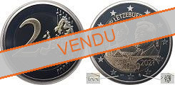 Commémorative 2 euros Luxembourg 2021 BE - 100 Ans du Prince Jean - Pont Sint Servaas et Lion