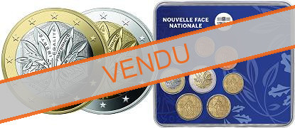 Coffret série monnaies euro France miniset 2022 BU - Nouvelle Face Nationale