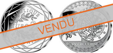 Commémorative 20 euros Argent 20 Ans de l'Euro France 2022 - Monnaie de Paris
