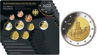 Lot de 5 coffrets séries monnaies euro Allemagne 2022 BU (les 5 ateliers)