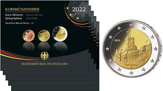 Lot de 5 coffrets séries monnaies euro Allemagne 2022 BE (les 5 ateliers)