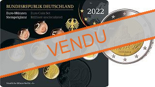 Coffret série monnaies euro Allemagne 2022 BU