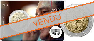 Commémorative 2 euros France 2022 BU Coincard Monnaie de Paris - Jacques Chirac