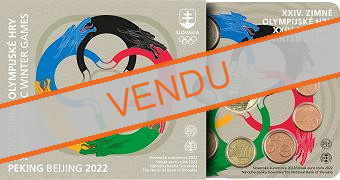 Coffret série monnaies euro Slovaquie 2022 BU - Jeux Olympiques de Beijing