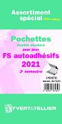 Assortiment de 5 Pochettes Yvert et Tellier double soudures fond noir pour timbres autoadhésifs - 2ème Semestre 2021