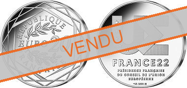 Commémorative 20 euros Argent Présidence de l'UE France 2022 - Monnaie de Paris