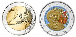 Commémorative 2 euros Espagne 2022 UNC en couleur type A - Première circumnavigation