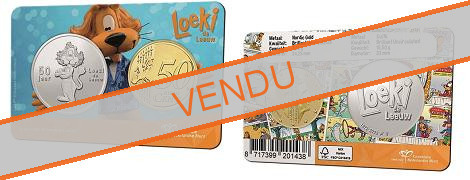 Coincard officiel 50 cents + Médaille Pays-Bas 2022 Loeki - Le Petit Lion