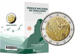 Commémorative 2 euros Espagne 2022 BE - Parc National de Garajonay
