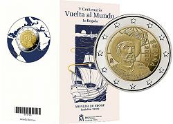 Commémorative 2 euros Espagne 2022 BE - Première circumnavigation