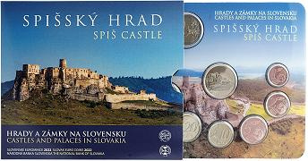 Coffret série monnaies euro Slovaquie 2022 BU - Château de Spis