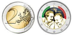 Commémorative 2 euros Italie 2022 UNC en couleur type A - Juges Falcone et Borsellino