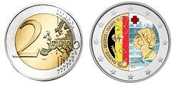 Commémorative 2 euros Belgique 2022 UNC en couleur type A - Merci au Personnel Hospitalier (en prévente)