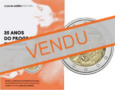 Commémorative 2 euros Portugal 2022 BU Coincard - 35 Ans du Programme Erasmus
