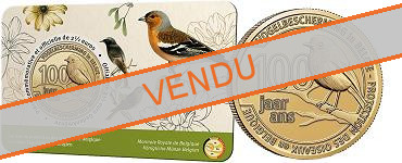 Commémorative 2.50 euros Belgique 2022 BU Coincard version Française - Protection des Oiseaux