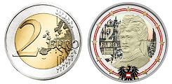 2 euros Autriche 2022 UNC en couleur type B - Prix Nobel de la Paix