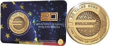 Commémorative 2.50 euros Belgique 2022 BU Coincard version Française - 20 Ans de l'Euro