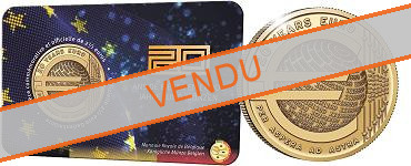 Commémorative 2.50 euros Belgique 2022 BU Coincard version Française - 20 Ans de l'Euro