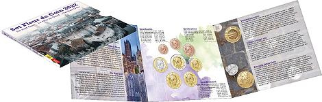 Coffret série monnaies euro Belgique 2022 BU - Gand
