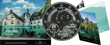 Coffret série monnaies euro Luxembourg 2022 BU - Ville Vianden (Version Mariage)