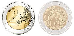 Commémorative 2 euros Estonie 2022 UNC - Paix en Ukraine (en prévente)