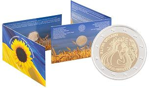 Commémorative 2 euros Estonie 2022 BU Coincard - Paix en Ukraine
