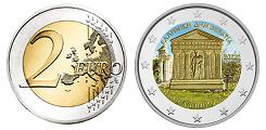 Commémorative 2 euros Grèce 2022 UNC en couleur type C - 200 ans de la constitution Grecque