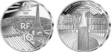 Commémorative 10 euros Argent Place de la Concorde France 2022 BE - Monnaie de Paris