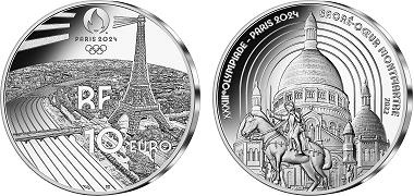 Commémorative 10 euros Argent Montmartre Sacre Cœur France 2022 BE - Monnaie de Paris