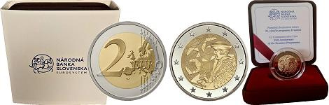 Commémorative 2 euros Slovaquie 2022 BE - 35 Ans du Programme Erasmus