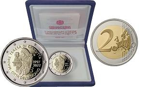 Commémorative 2 euros Vatican 2022 BE - 25 ans de la Mort de la Mère Teresa