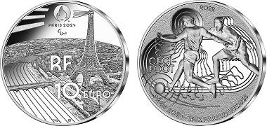 Commémorative 10 euros Argent Sport Cecifoot France 2022 BE - Monnaie de Paris