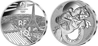 Commémorative 10 euros Argent Sport Saut d'Obstacles France 2022 BE - Monnaie de Paris