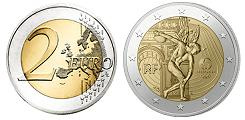 Commémorative 2 euros France 2022 UNC -  Le Génie JO Paris 2024