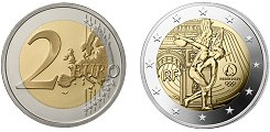 Commémorative 2 euros France 2022 BE Monnaie de Paris - Le Génie JO Paris 2024