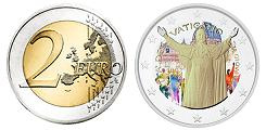 Commémorative 2 euros Vatican 2022 UNC en couleur type B - Naissance du pape Paul VI