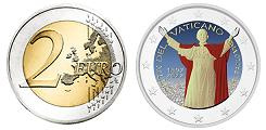 Commémorative 2 euros Vatican 2022 UNC en couleur type D - Naissance du pape Paul VI