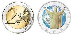 Commémorative 2 euros Vatican 2022 UNC en couleur type E - Naissance du pape Paul VI