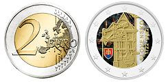 Commémorative 2 euros Slovaquie 2022 UNC en couleur type C - Machine à vapeur