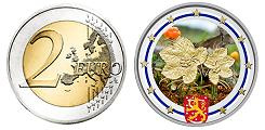 2 euros Finlande 2012 UNC en couleur type B - Fleurs de Lakka