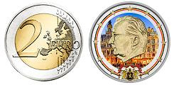 2 euros Belgique 2011 UNC en couleur type B - Effigie du Roi Albert II