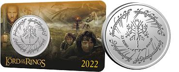 Commémorative 2.50 euros Malte 2022 BU Coincard - Le Seigneur des Anneaux