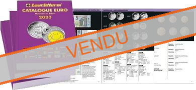 Catalogue et Argus Euro pour monnaies et billets - édition Leuchtturm 2023