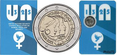 Commémorative 2 euros Malte 2022 BU Coincard - Sécurité des Nations Unies ONU
