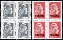 Carnet 12 timbres Marianne l'engagée - Lettre Verte - Couverture Patrimoine  - La Poste